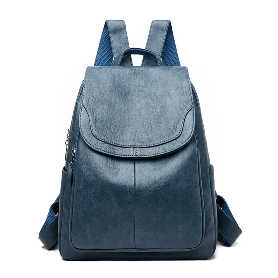 Eda | Anti-theft leather rucksack