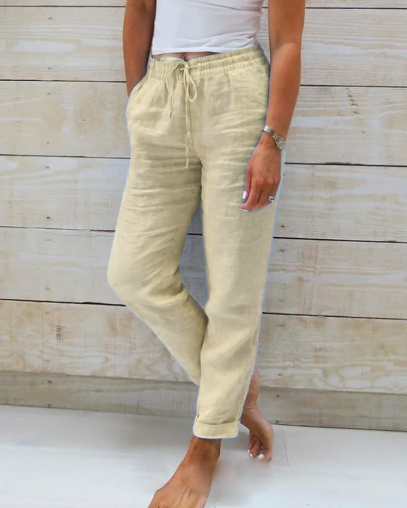 Federica | Casual Straight-Leg Trousers