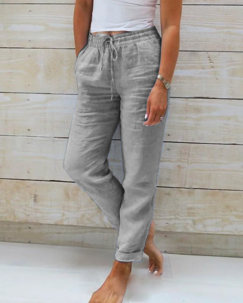 Federica | Casual Straight-Leg Trousers