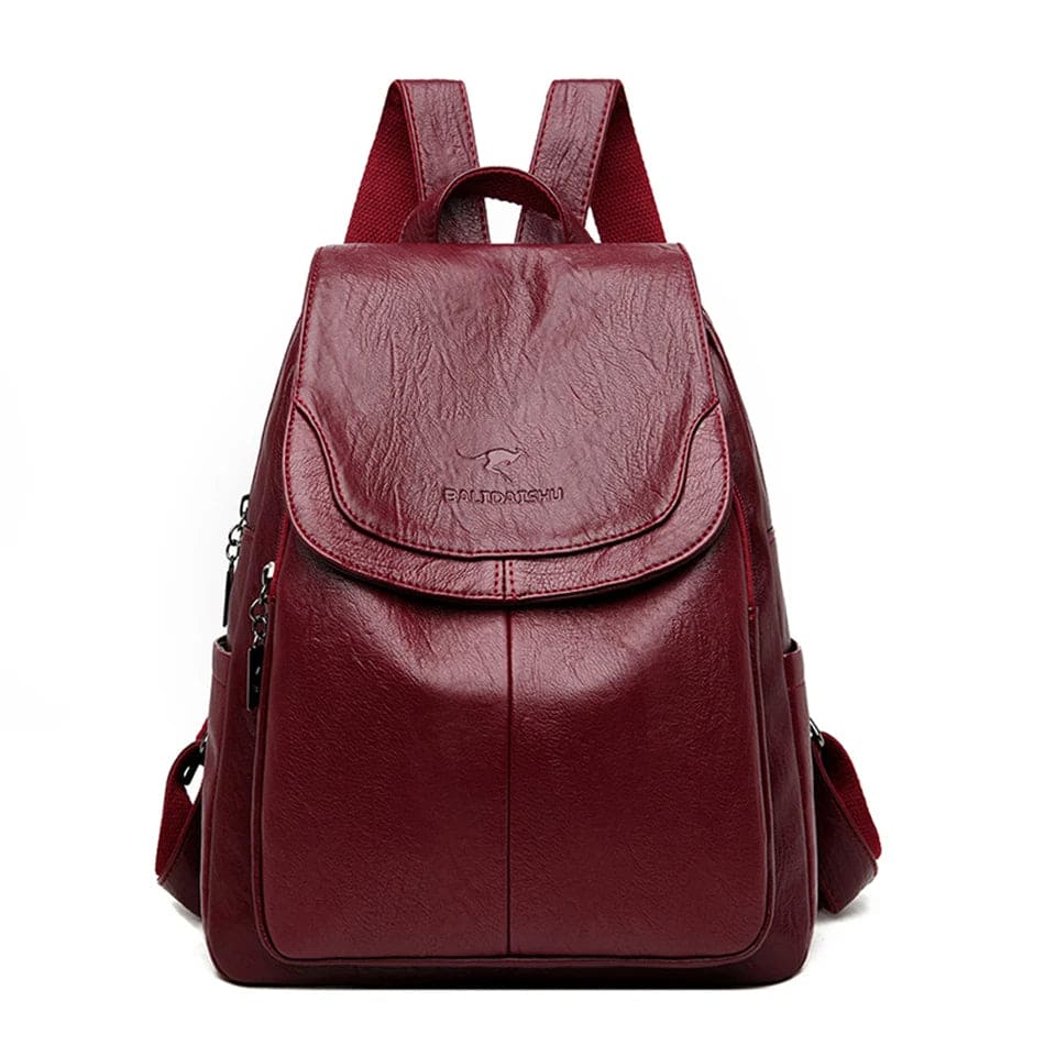 Eda | Anti-theft leather rucksack