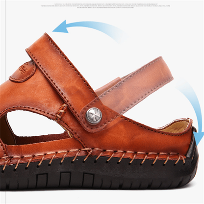 Lars™ - Orthopedic Leather Sandals