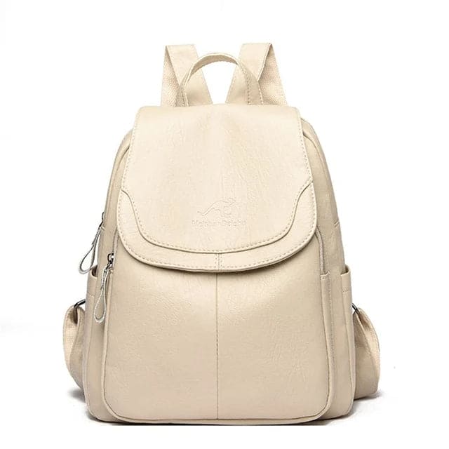 Eda | Anti-theft leather rucksack