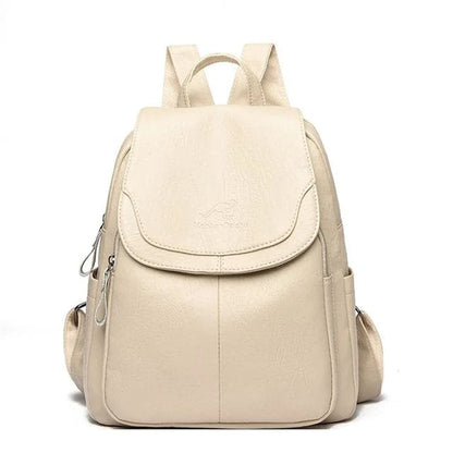 Eda | Anti-theft leather rucksack