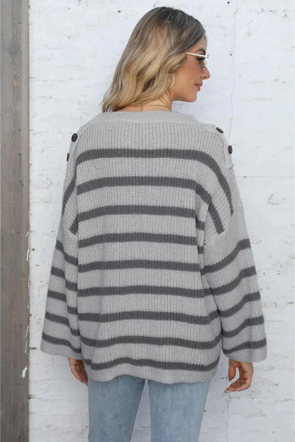 ENID | STRIPED ROUND-NECK SWEATER