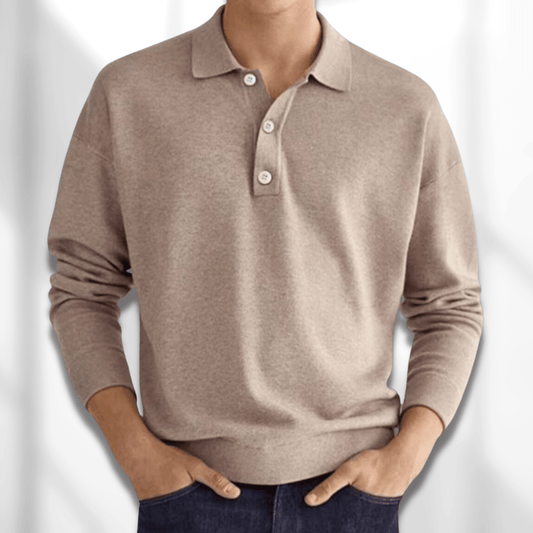 Luca | Long Sleeve Polo Shirt