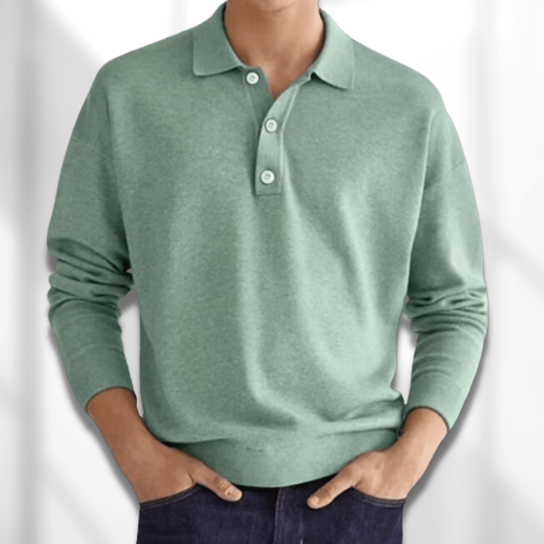 Luca | Long Sleeve Polo Shirt