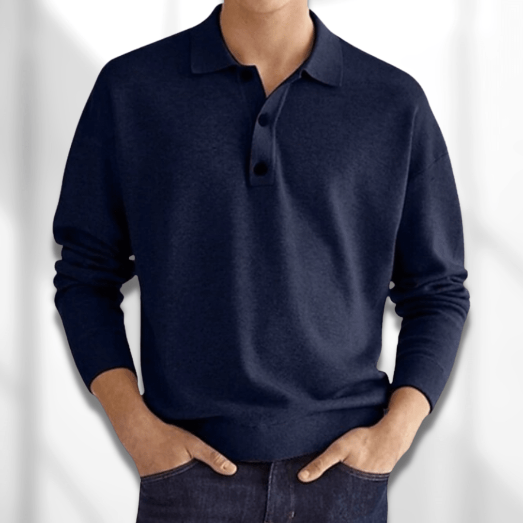 Luca | Long Sleeve Polo Shirt