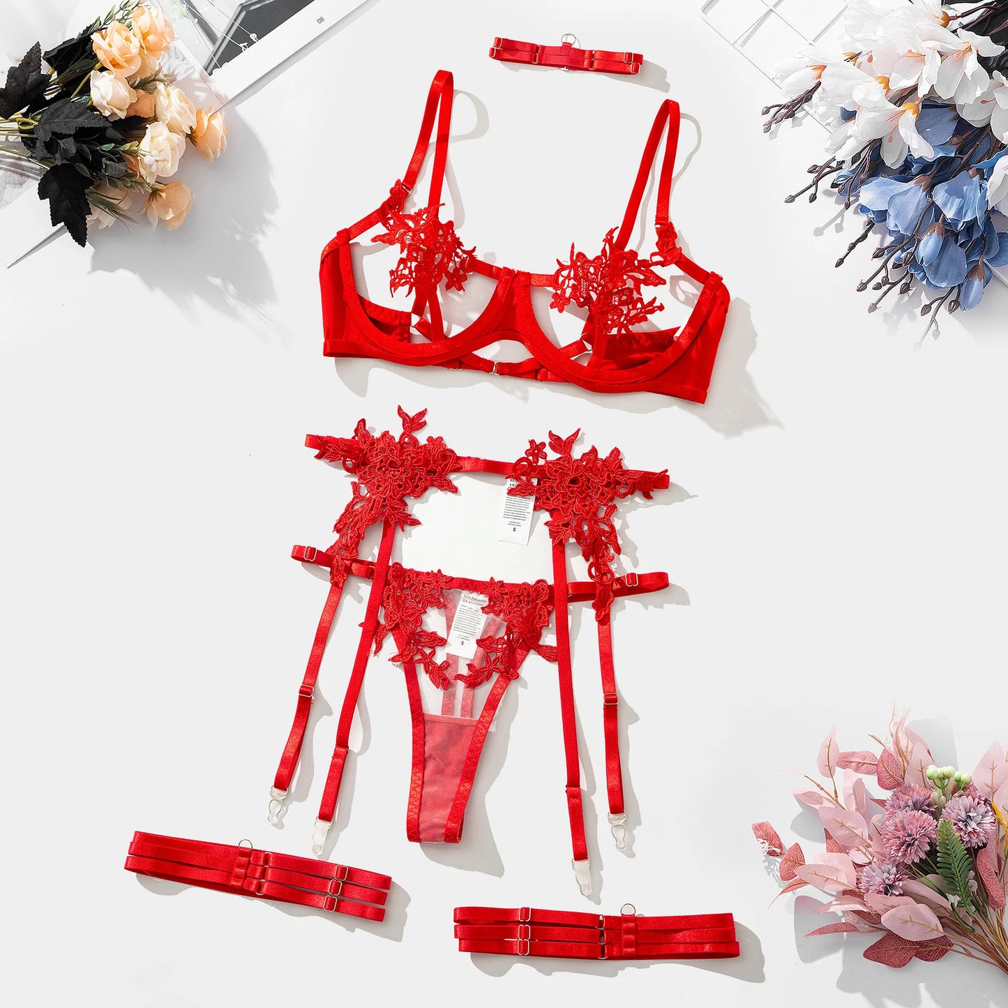 Elena | 3-piece French lingerie set