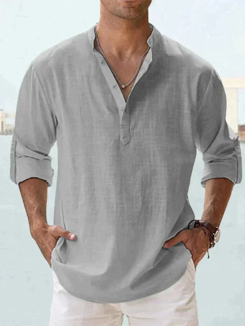 ANTON - AIRY COTTON-LINEN SHIRT