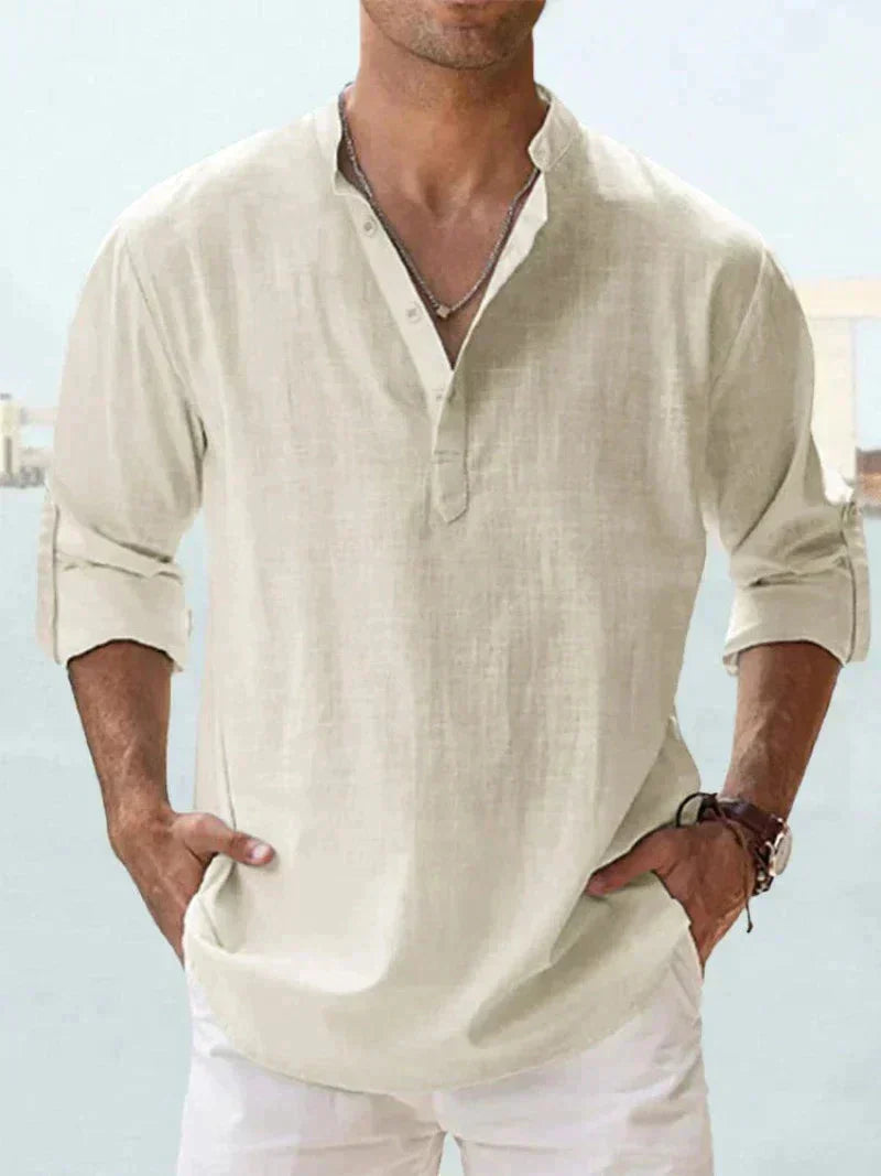 ANTON - AIRY COTTON-LINEN SHIRT