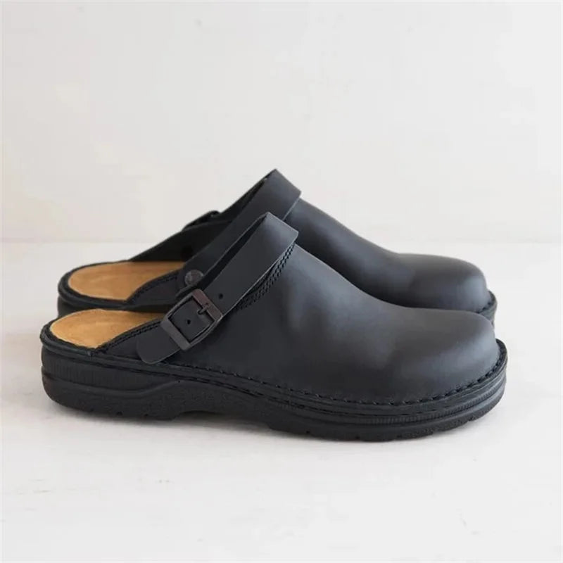 Matteo | Orthopedic Leather Slippers